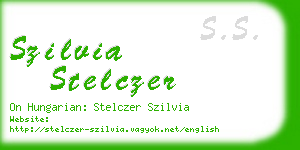 szilvia stelczer business card